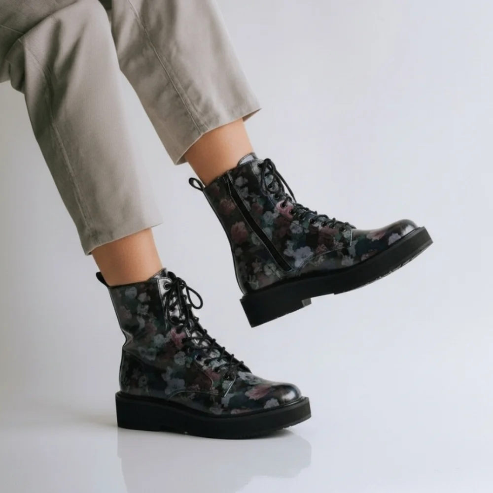 Kendall & Kylie Floral Combat Boots Women's Size 6.5 NWT - NIB - Picture 11 of 11